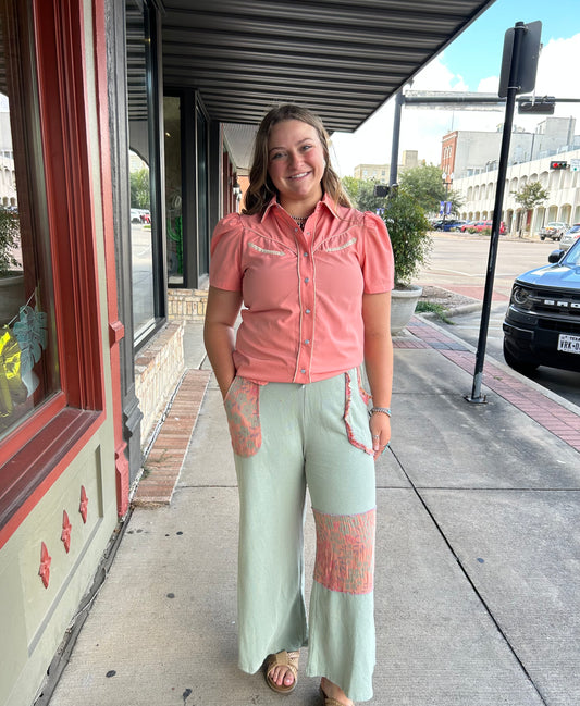 Pecos Shirt - Coral