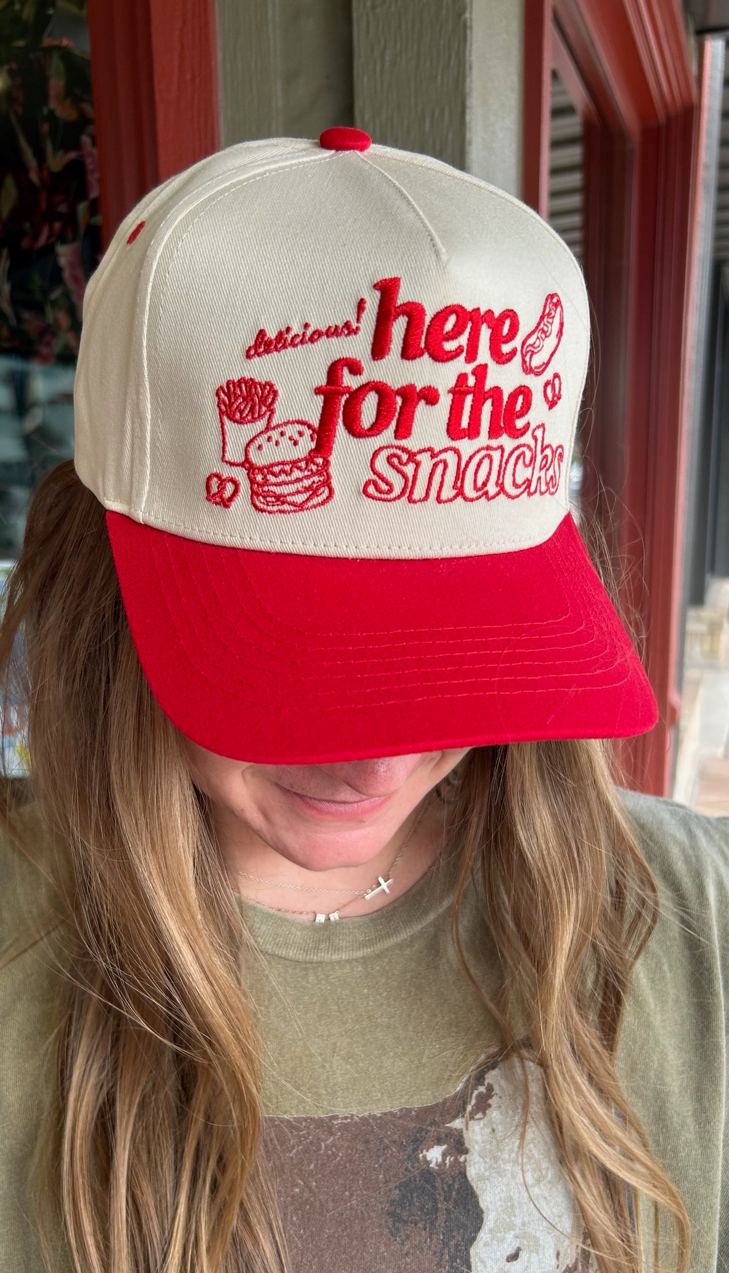 Here For The Snacks Cap
