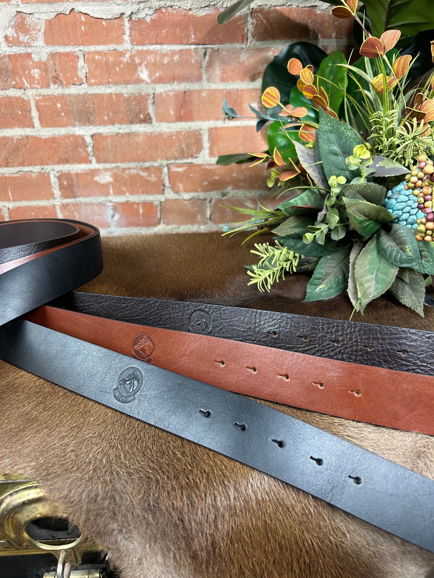 Gold Bosca Grande Bit Belt