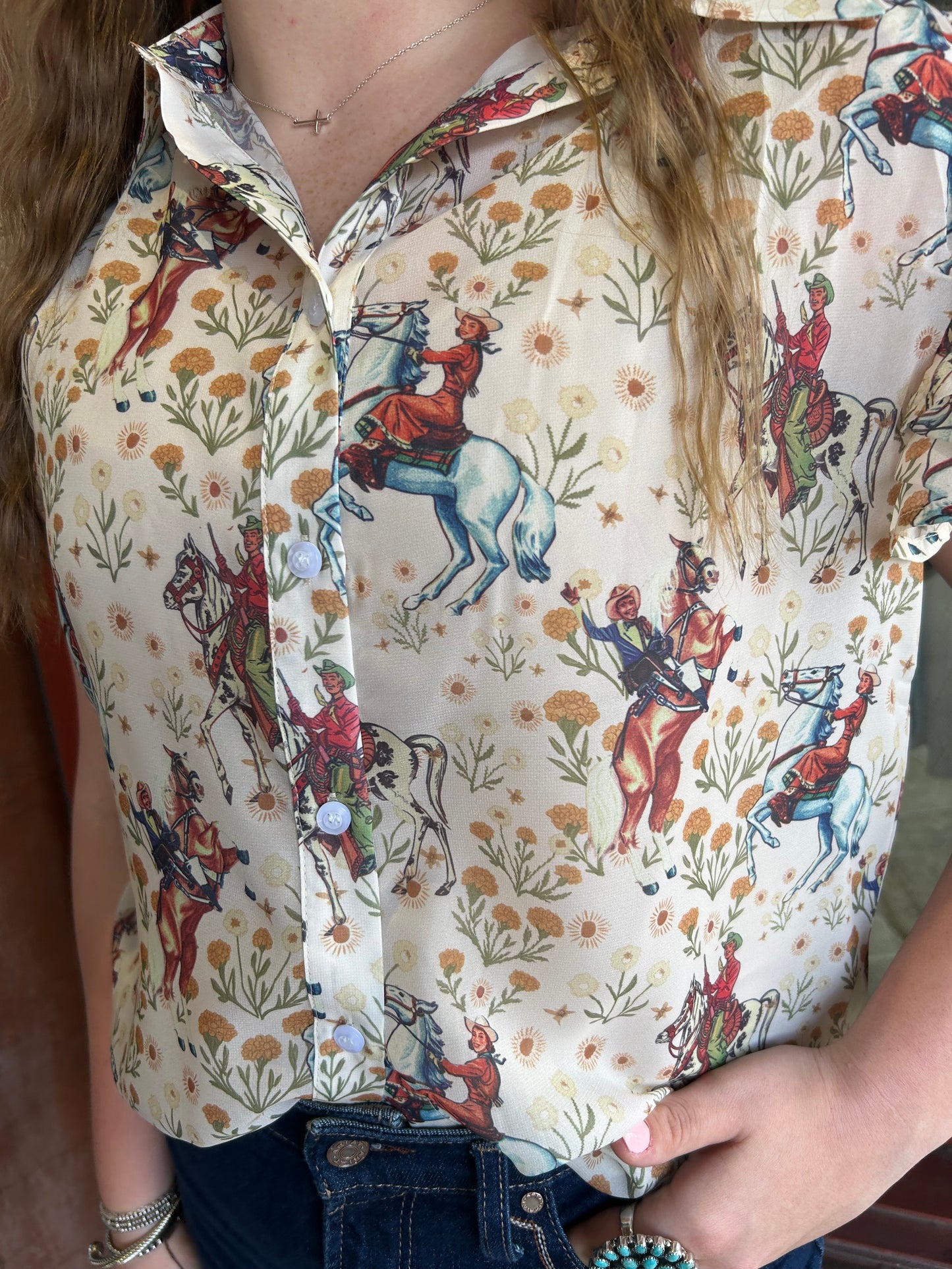 Tinsley Shirt - Ivory Cowboy
