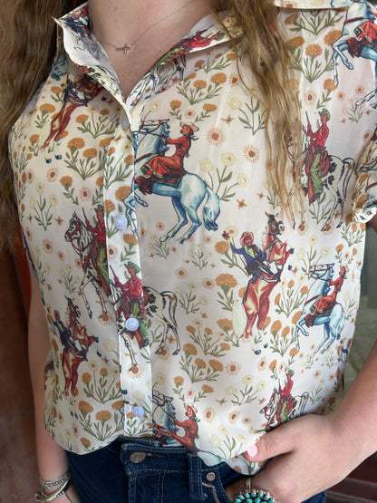 Tinsley Shirt - Ivory Cowboy