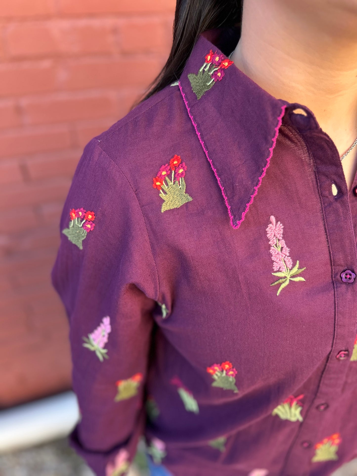 Scattered Embroidered Shirt
