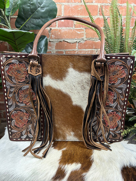 Top Flight Purse - Metallic Floral