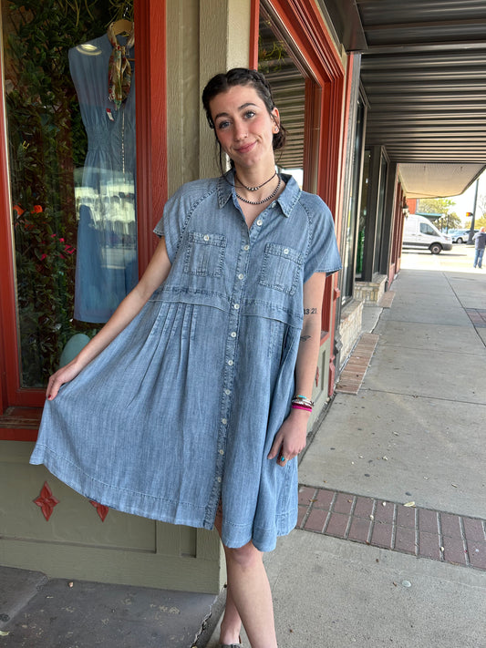 Denim Shirt Dress