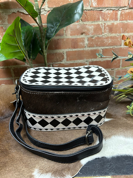 Checkered Make Up Box