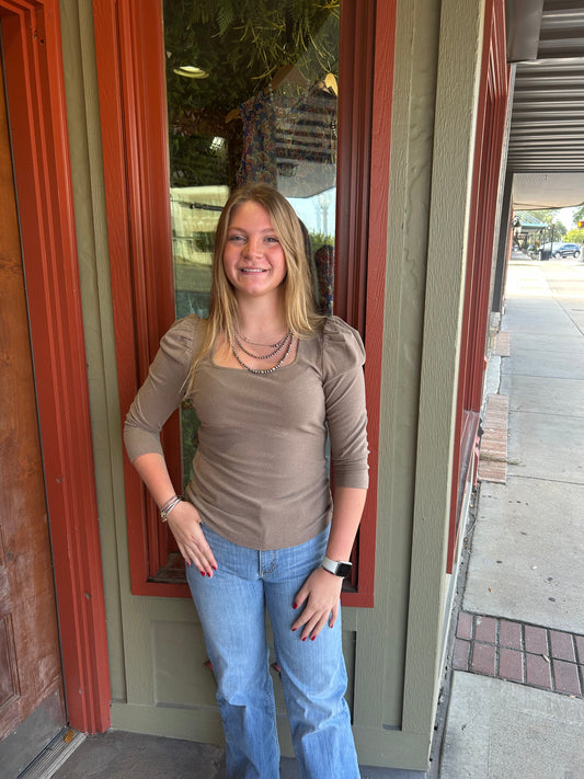 Basic But Better Top - Brown