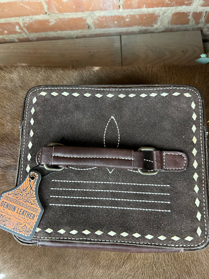 Bootstitch & Tooled Jewelty Box - Chocolate