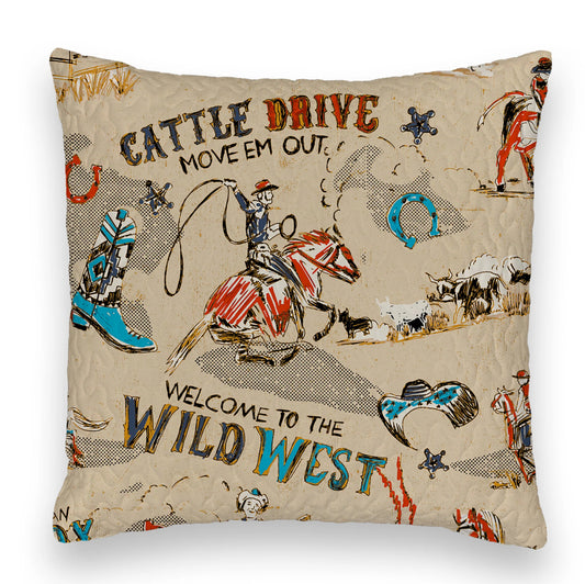 Cattle Drive Pillow