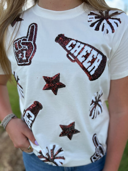 Cheer Sequin Top