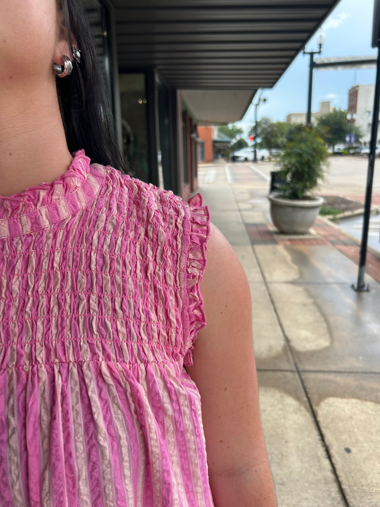 Candy Stripe Daisy Top