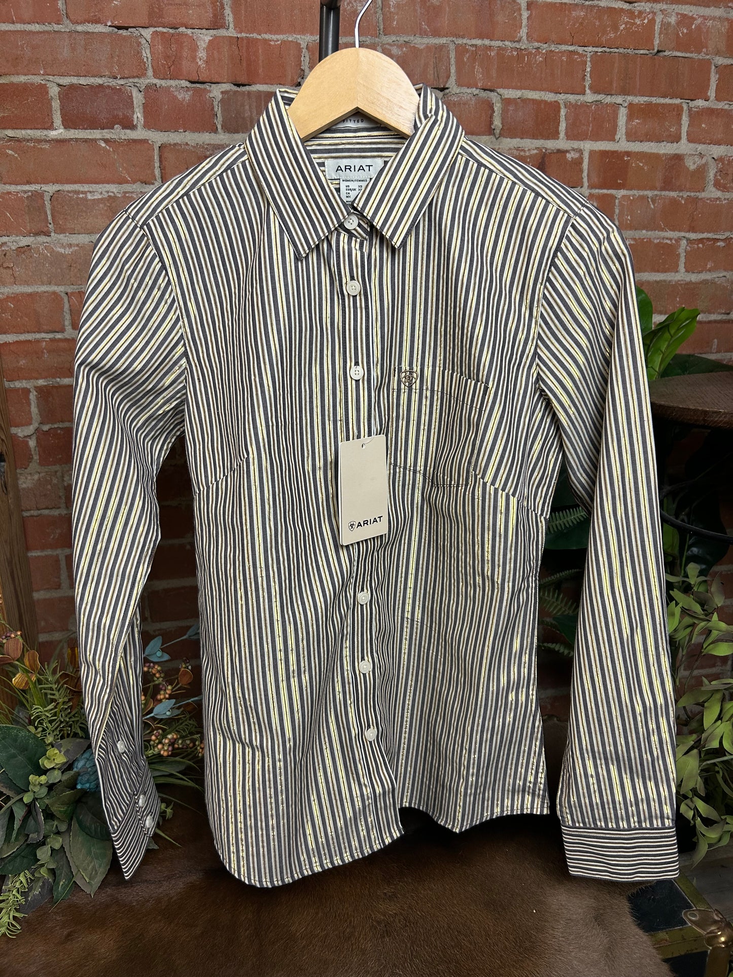 Chocolate Plum Stripe Kirby Shirt