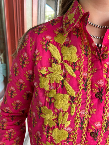 Maricela Shirt - Hot Pink