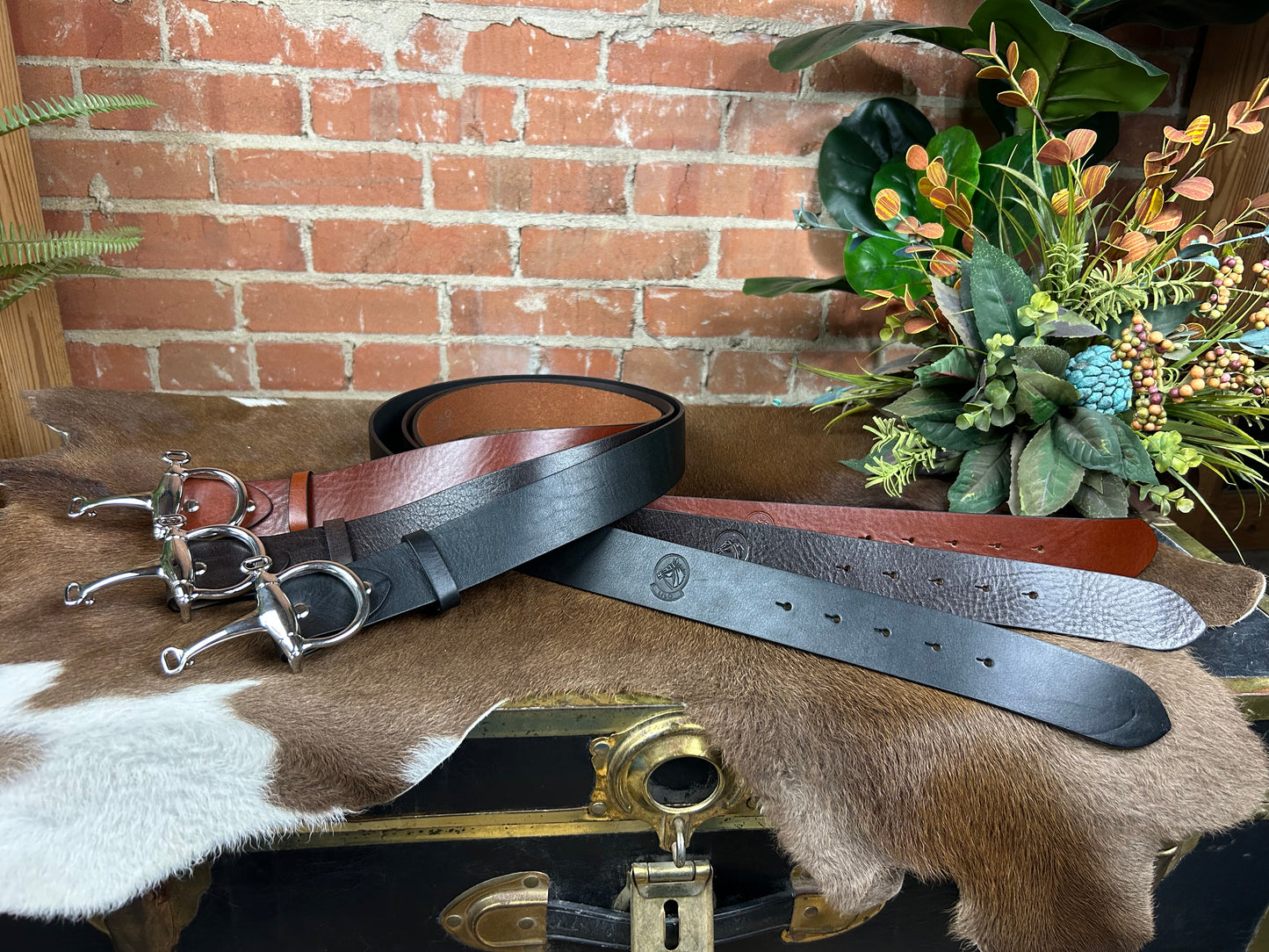 Silver Bosca Grande Bit Belt