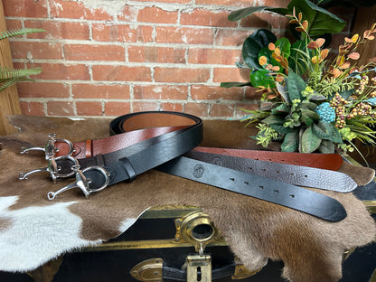 Silver Bosca Grande Bit Belt
