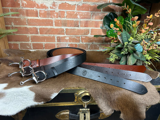 Silver Bosca Grande Bit Belt