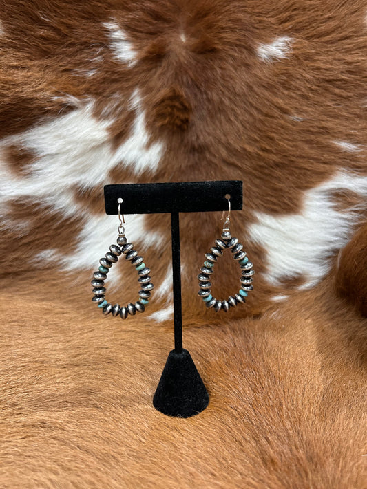 Rondell Navajo Hoops W/ Turq