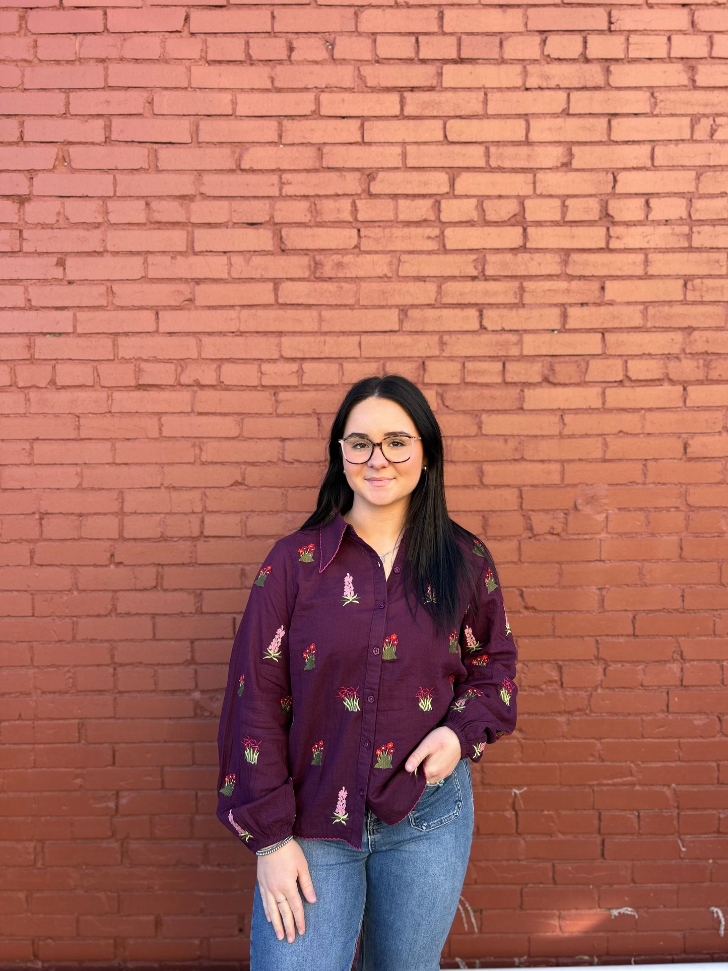 Scattered Embroidered Shirt