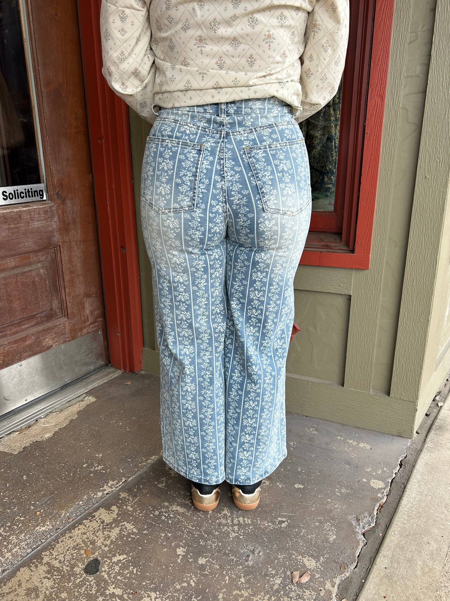 Trellis Denim Pants