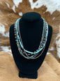 5 Strand Turq & Navajo Necklace