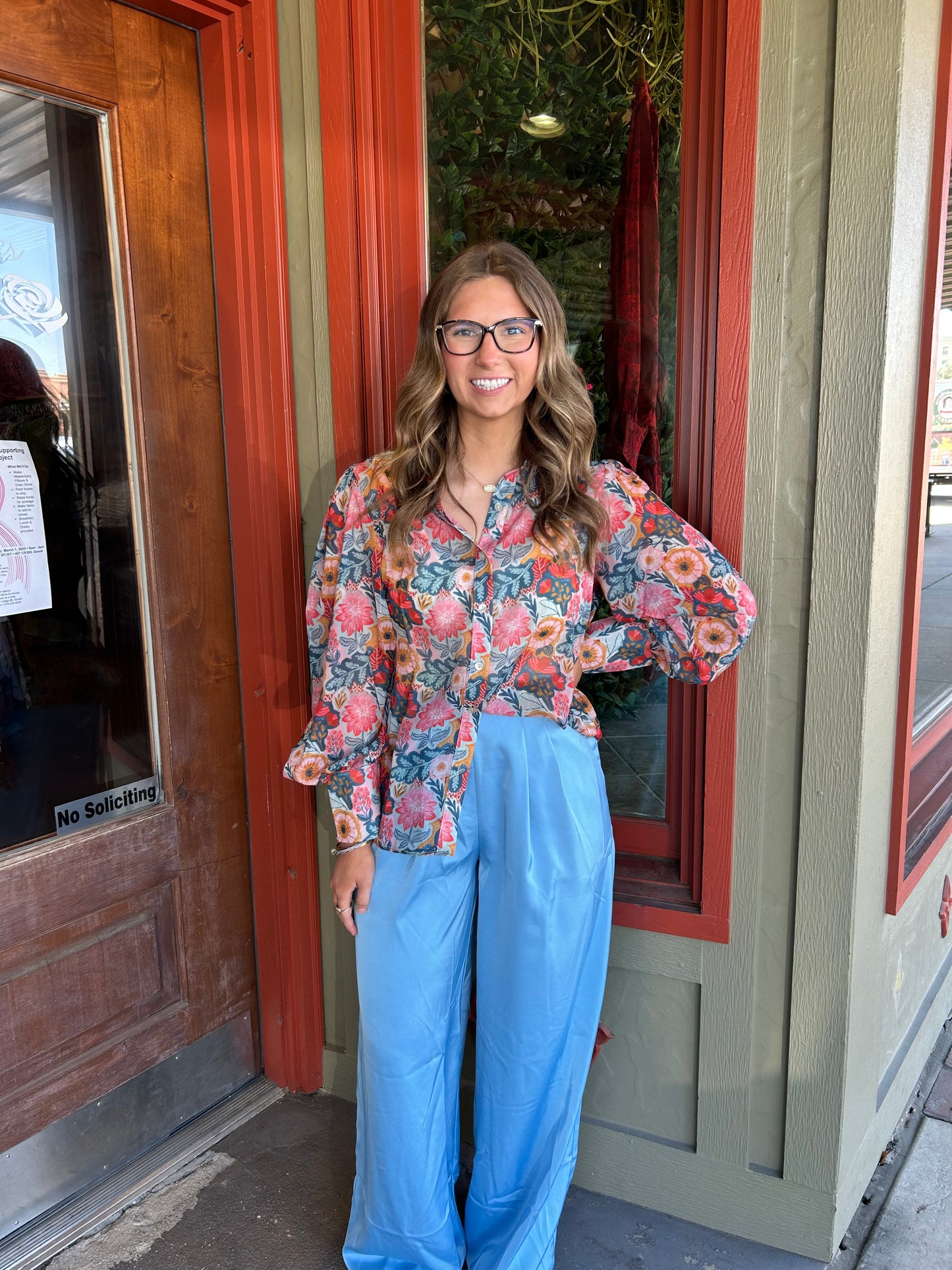 Vintage Poppy Blouse