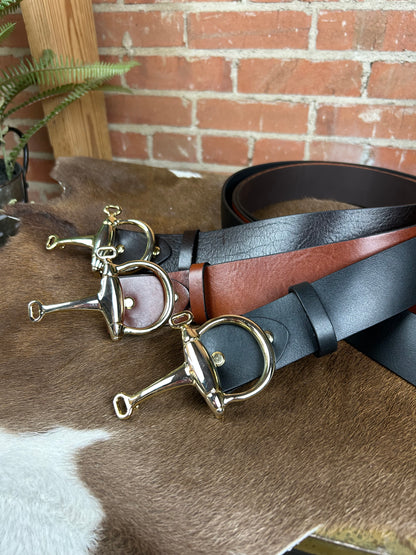 Gold Bosca Grande Bit Belt