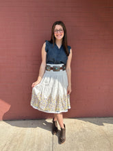 Load image into Gallery viewer, Border Block Print Skirt