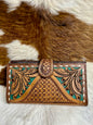 Oak Leaf Tooled Wallet