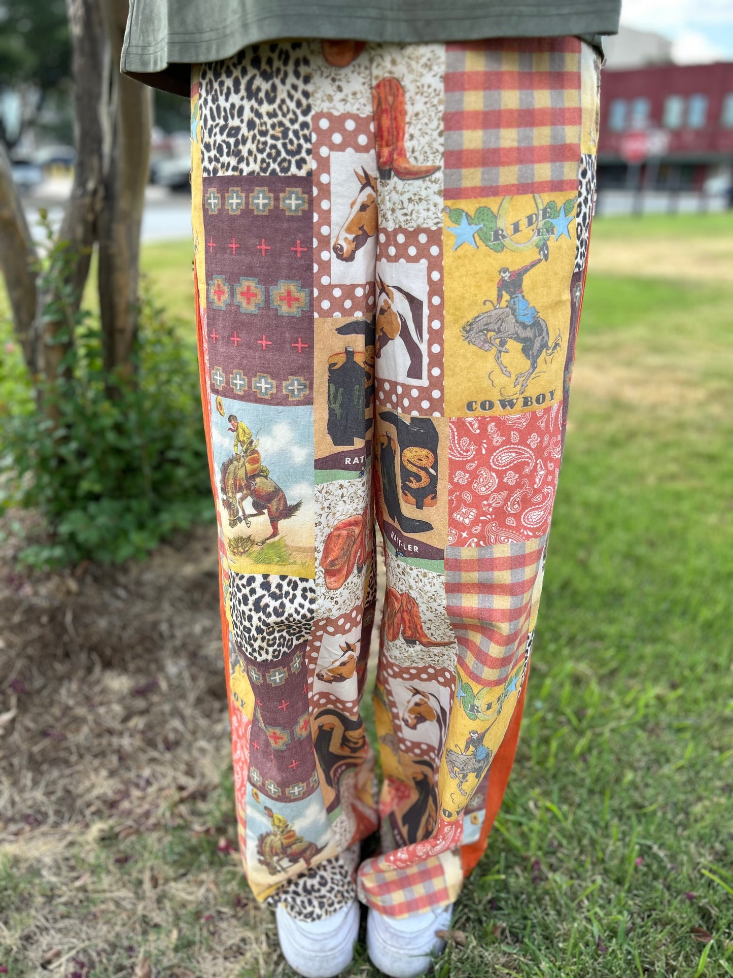 Cowboy Collage Pants