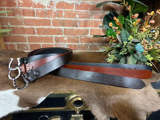 Silver Horton Horseshoe Belt