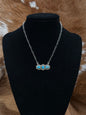 3 Stone Rope Kingbar Necklace