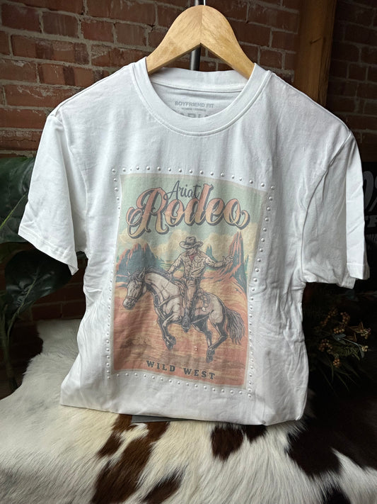 Pearl Studded Rodeo Tee