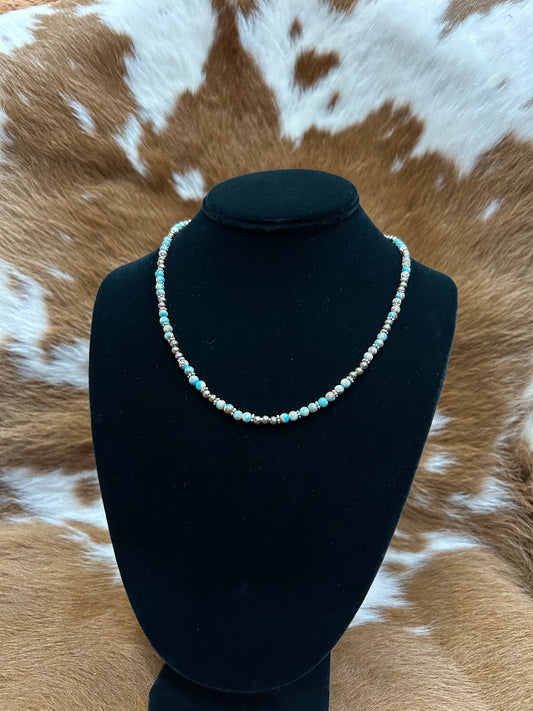Lt. Blue Turq Navajo Necklace