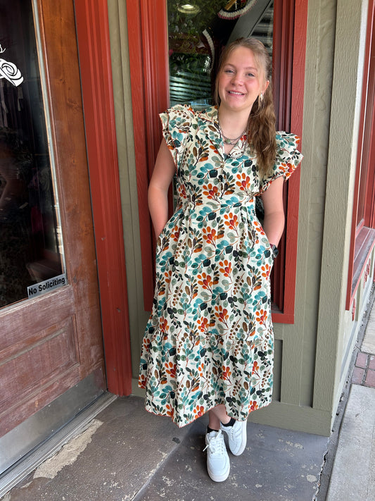 Wine Garden Dress