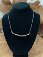 Gold & Navajo Bar Necklace