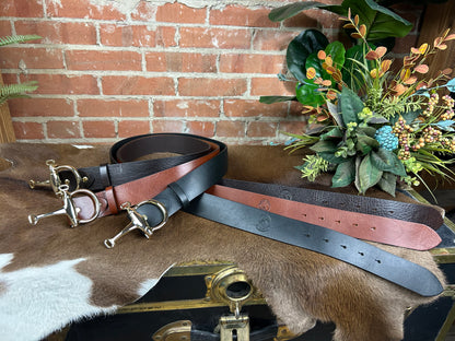 Gold Bosca Grande Bit Belt