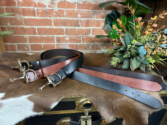 Gold Bosca Grande Bit Belt