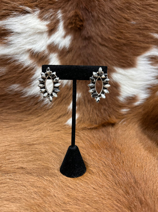 12 Stone White Buffalo Studs