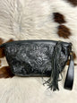 Tooled Wristlet Pouch
