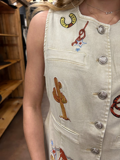 Western Motif Vest