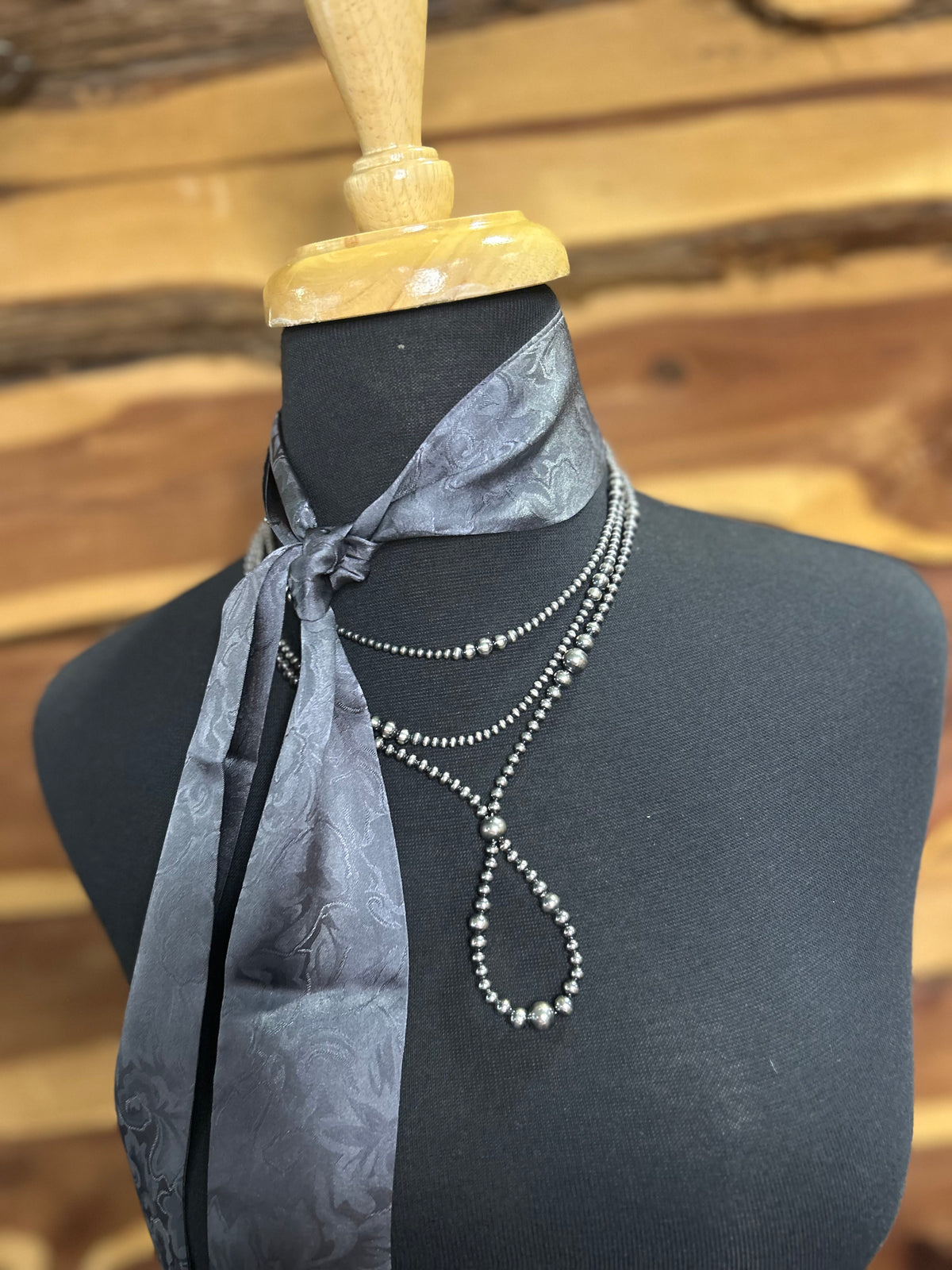 Charcoal Jacquard Twilly