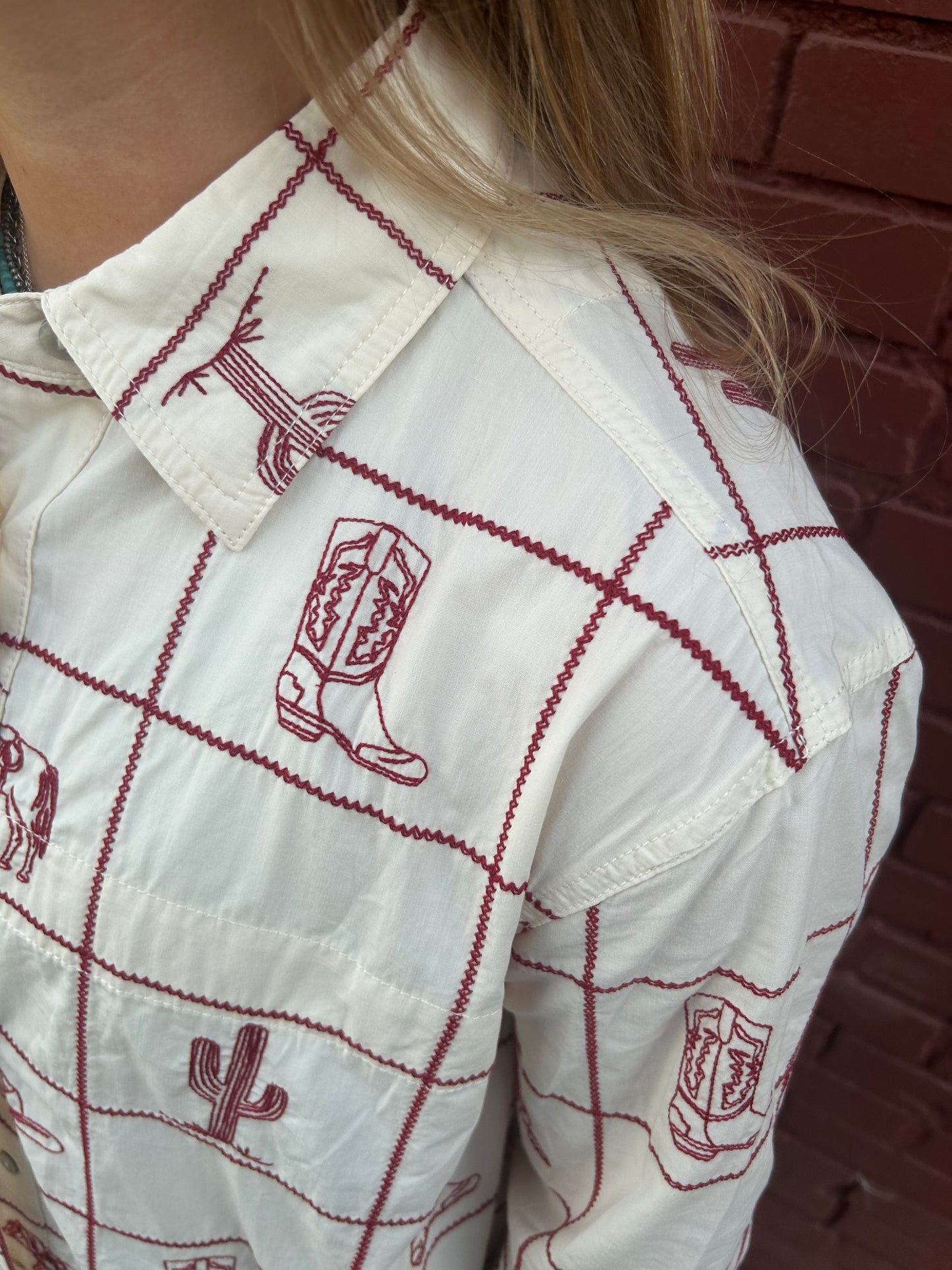 Cowgirl Grid Shirt