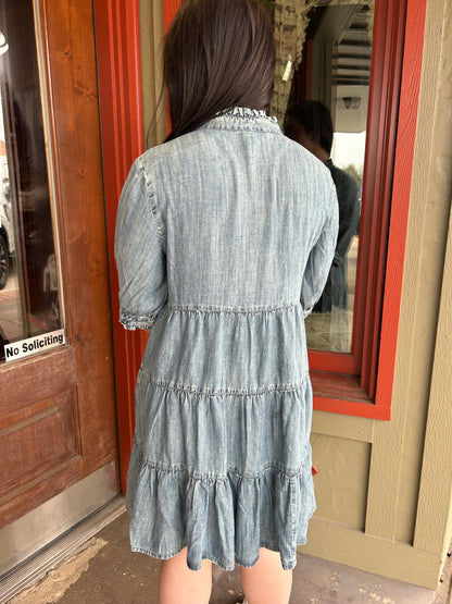 Denim Tierd Dress