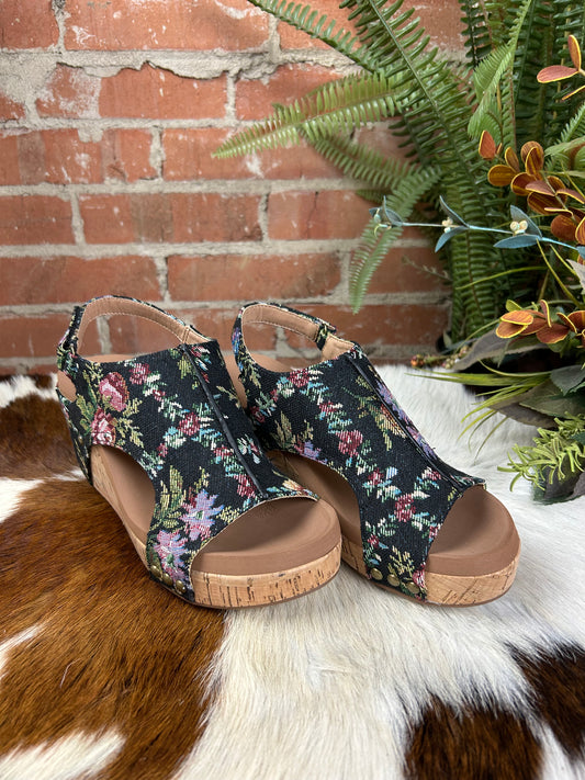 Carley - Black Floral