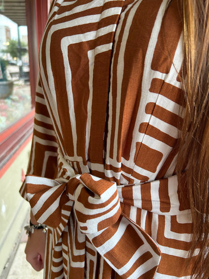 Camel Midi Dress