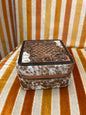 Square Cowhide Jewelry Box