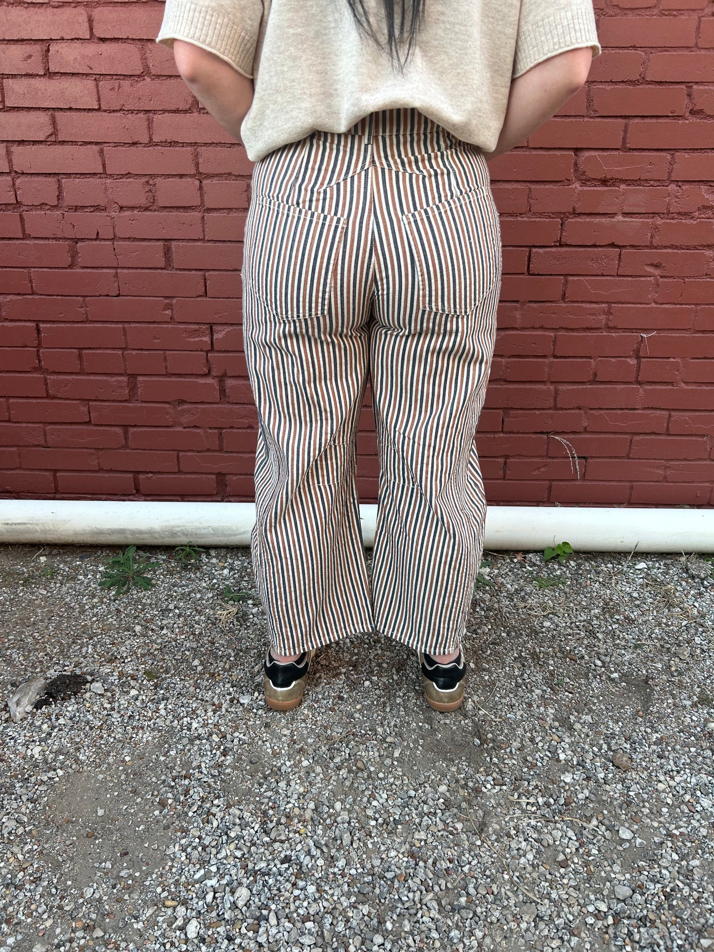 Burnt Sienna Barrel Jean