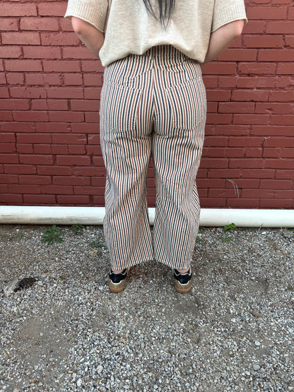 Burnt Sienna Barrel Jean