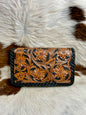 Two Tone Tooled Book Wallet