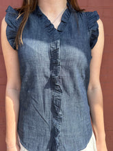 Load image into Gallery viewer, Chambray Denim Top