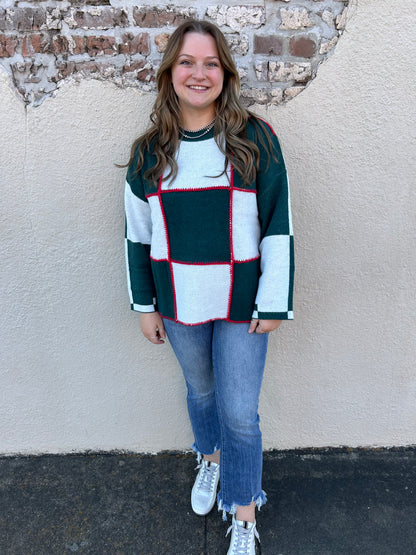 Holiday Blocks Sweater